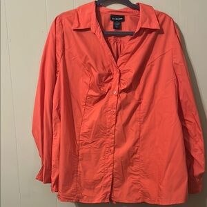 Lane Bryant Bright Orange Blouse